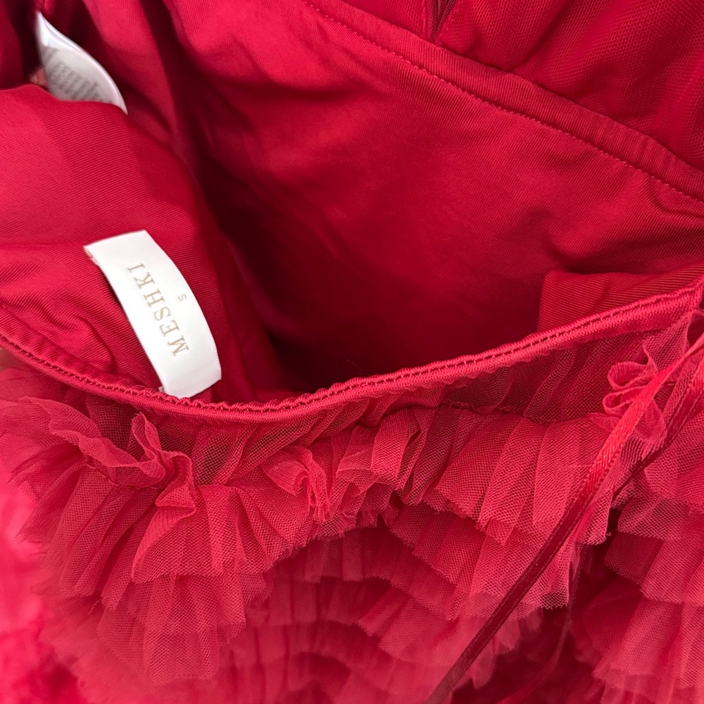 Meshki Minka Ruffle Halter Dress NWOT - Picture 10 of 11